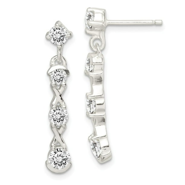 FB Jewels Solid 925 Sterling Silver Polished Love Post Earrings FB Jewels Solid 925 Sterling Silver Polished Love Post Earrings